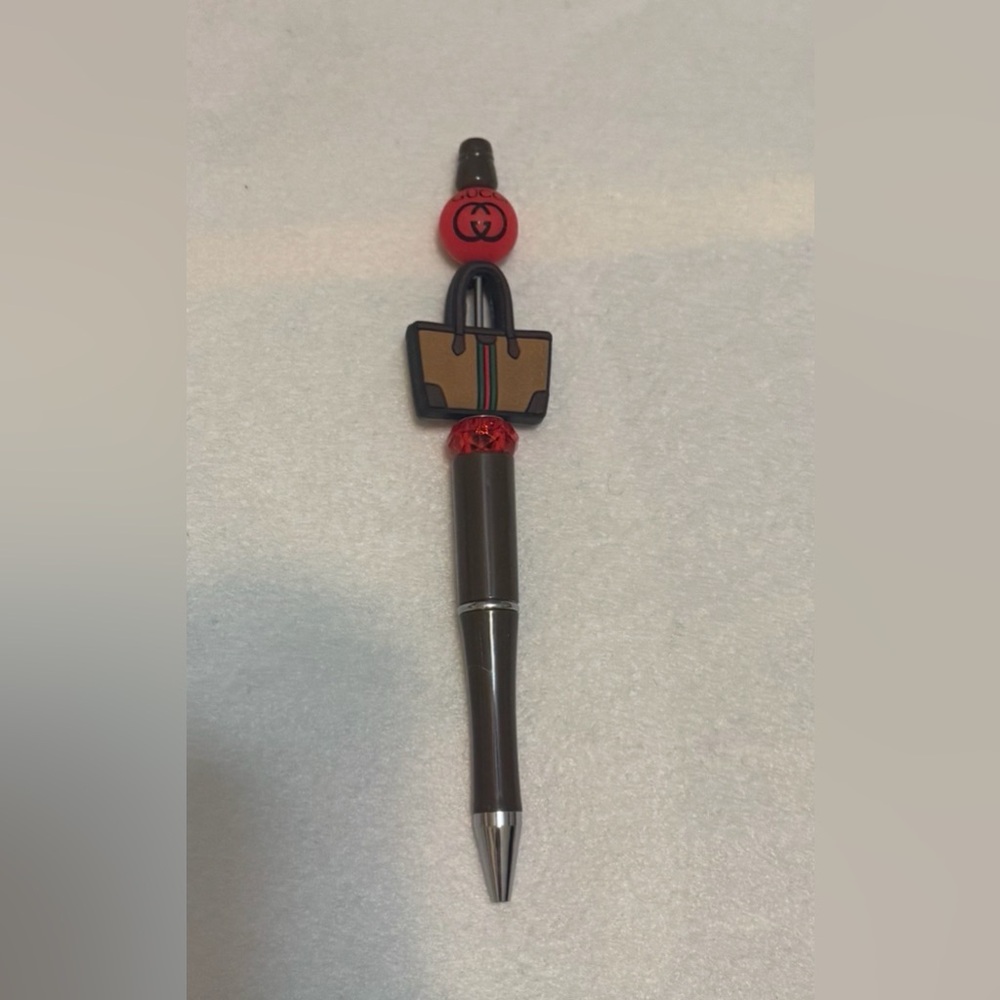 Brown and Red Designer-Inspired Pen -NEW